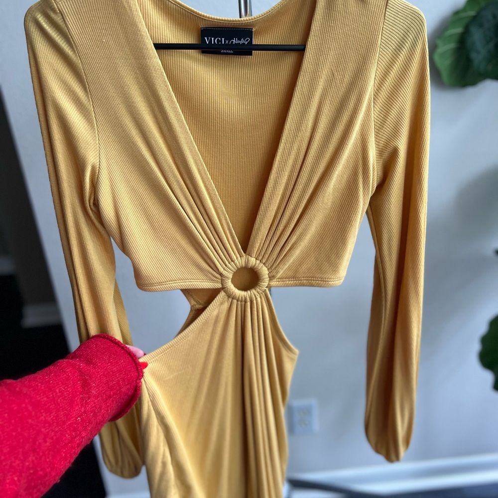 Vici Golden Long Sleeve Dress